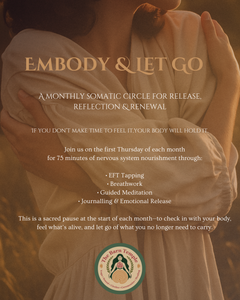 Embody & Let Go | A somatic circle offering EFT, Breathwork & journaling
