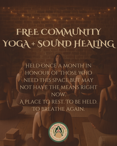 Free community yoga + sound healing